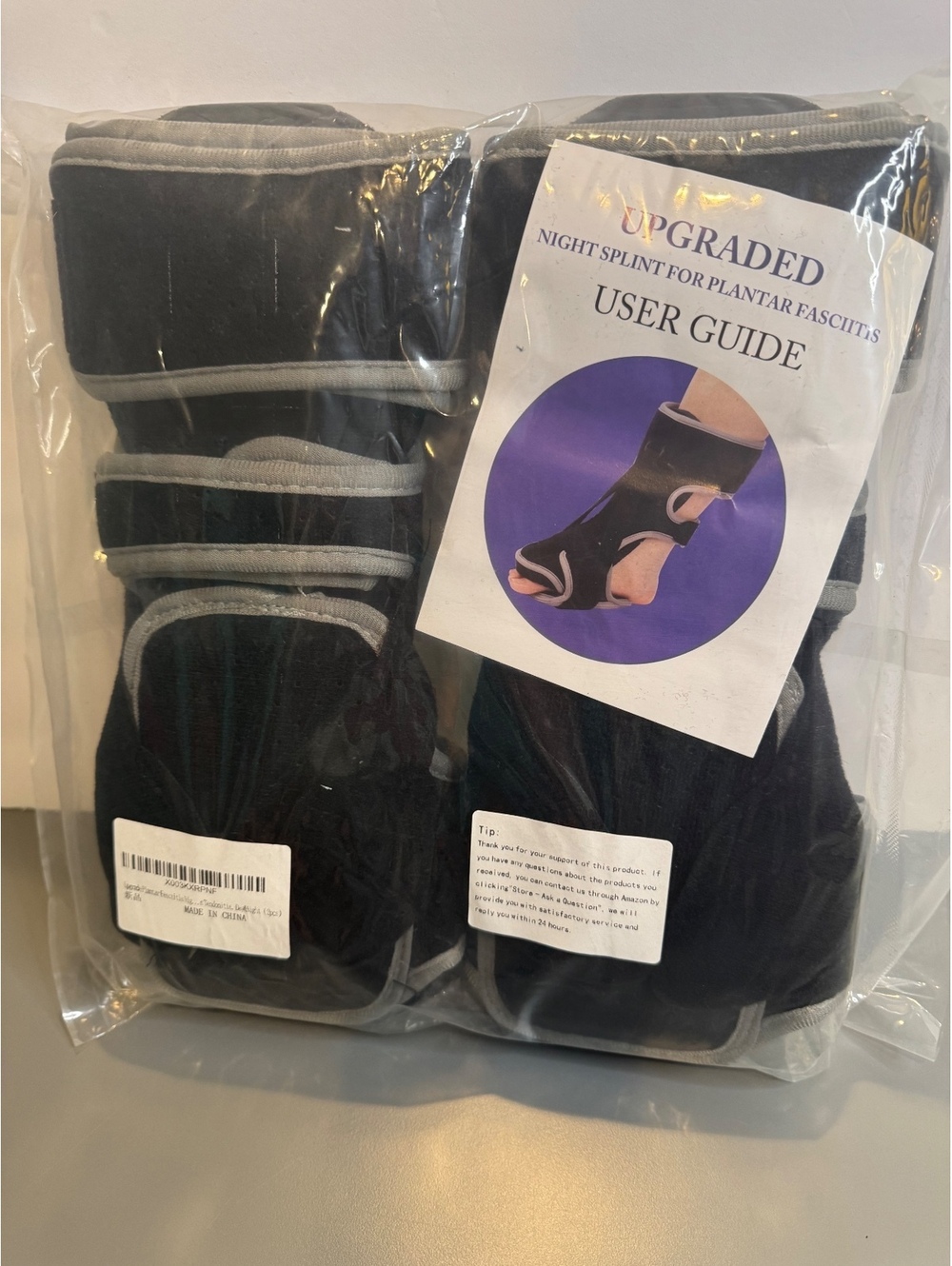Upgraded Night Splint for Plantar Fasciitis Support